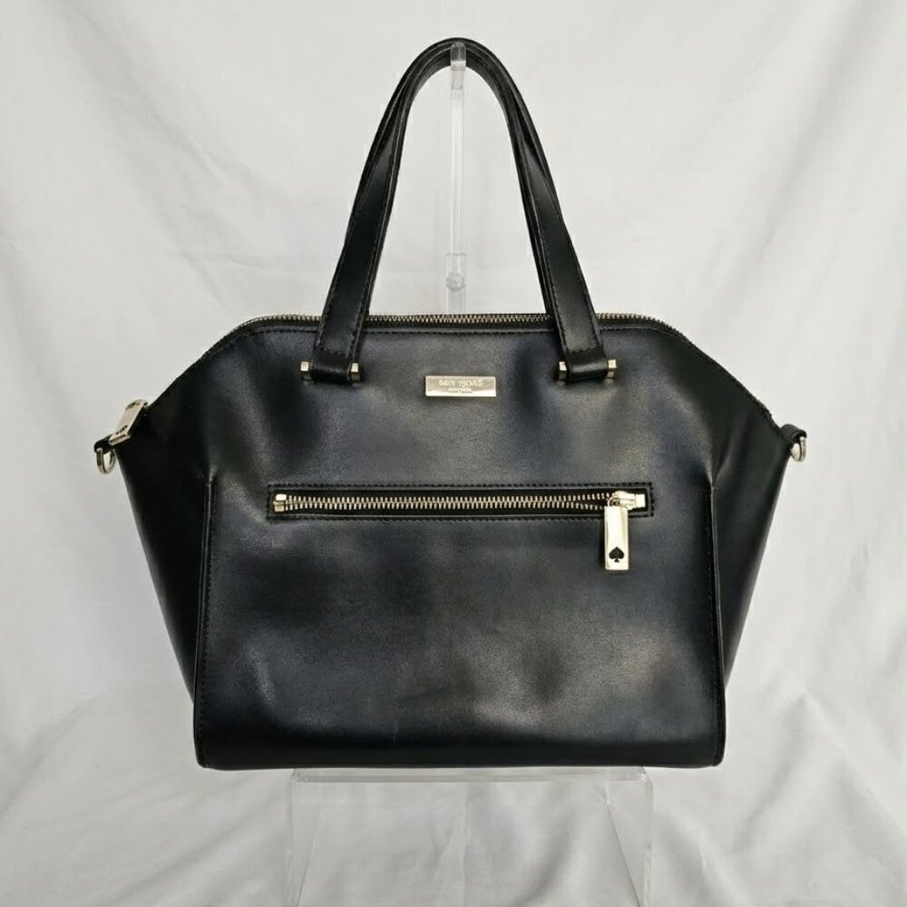 NWOT Kate Spade Savannah Parliament Square Satchel Leather Black 3115